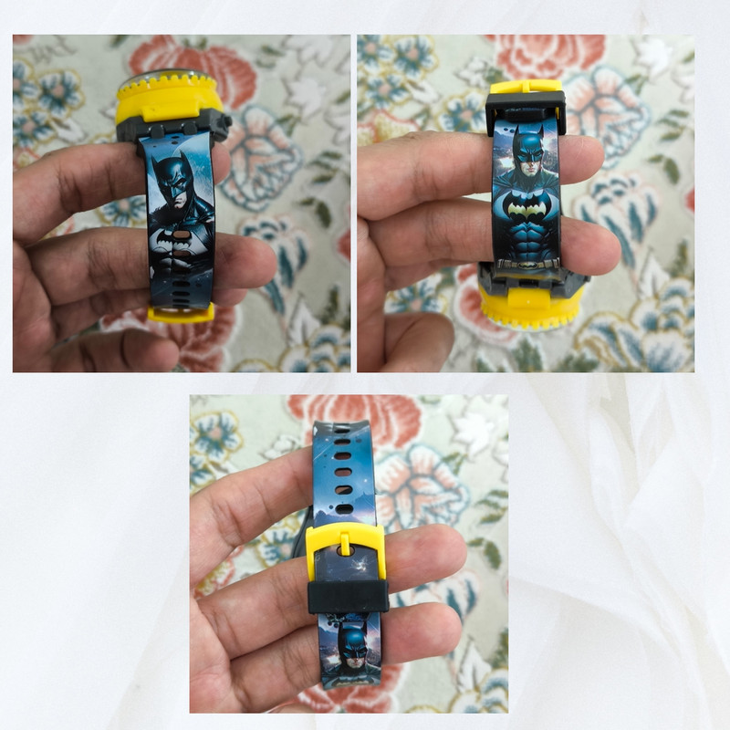 ساعت مچی دیجیتال پسرانه مدل بند سیلیکونی قاب چرخان طرح بتمن