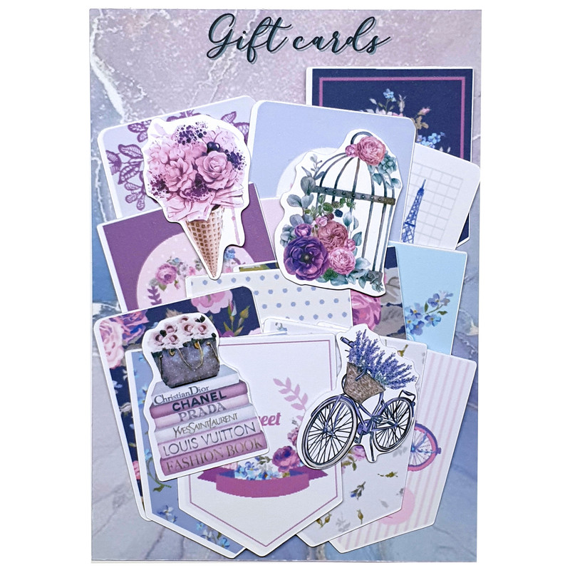 کارت پستال مدل Gift cards بولت ژورنال و اسکرپ بوک