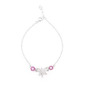 دستبند نقره زنانه کد DG45