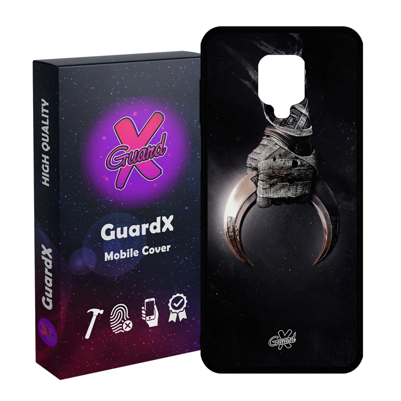 کاور گارد ایکس طرح شوالیه ماه مدل Glass10451 مناسب برای گوشی موبایل شیائومی Redmi Note9 Pro/Note 9 Pro Max/Redmi Note 9S/MI Poco M2 Pro