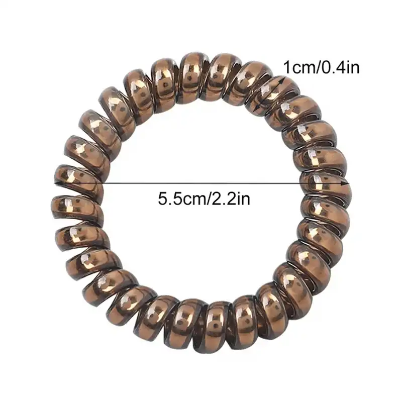 کش مو زنانه مدل سیم تلفنی بسته 4 عددی