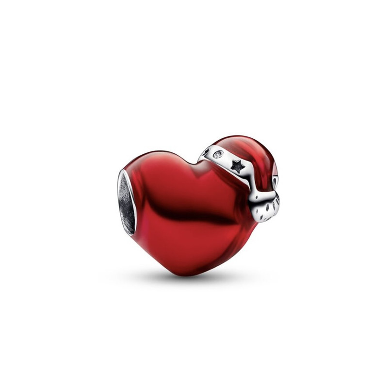 آویز گردنبند نقره زنانه پاندورا مدل Metallic christmas heart 65170