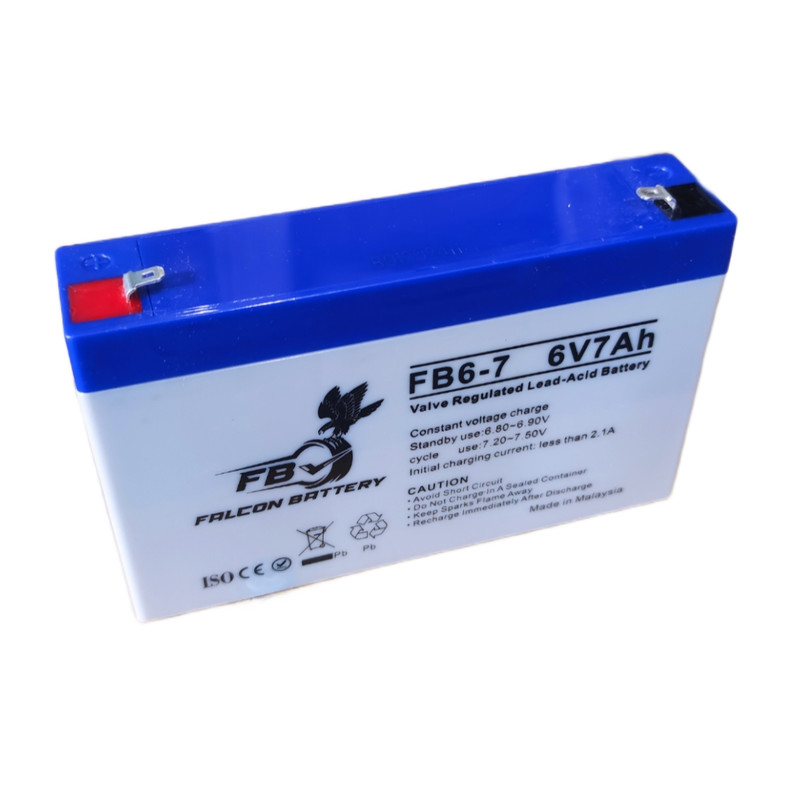 باتری یو پی اس 6 ولت 7 آمپر فالکون مدل 6v7ah