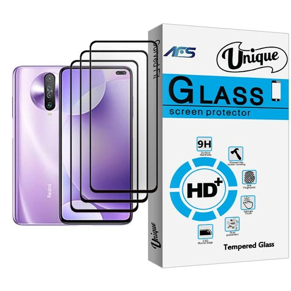محافظ صفحه نمایش ای اف اس مدل Unique Glass MIX003 مناسب برای گوشی موبایل شیائومی Redmi K30 بسته سه عددی