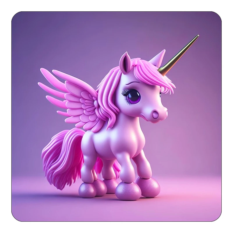 مگنت کاکتی طرح اسب تک شاخ و یونیکورن مدل mp31784