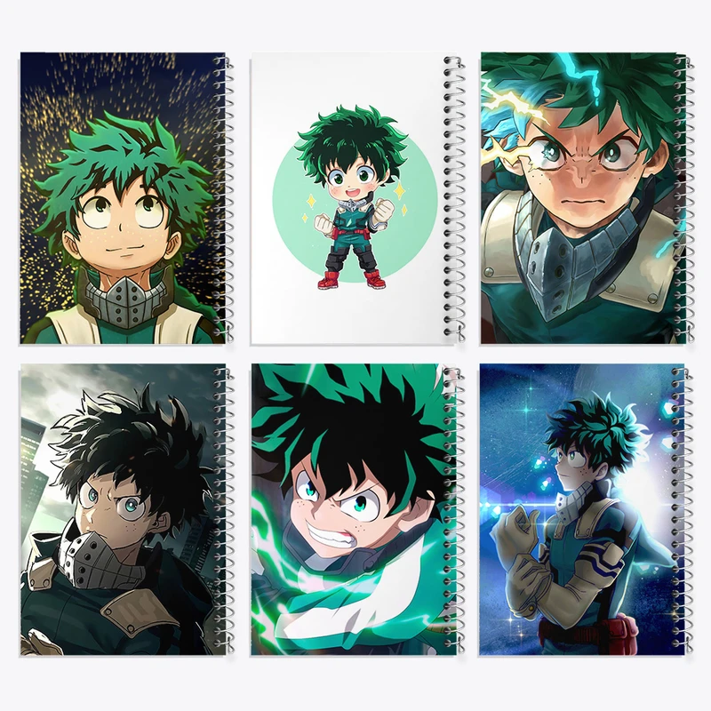 دفتر مشق 50 برگ خندالو طرح میدوریا انیمه آکادمی قهرمان من کد 668 مجموعه 6 عددی