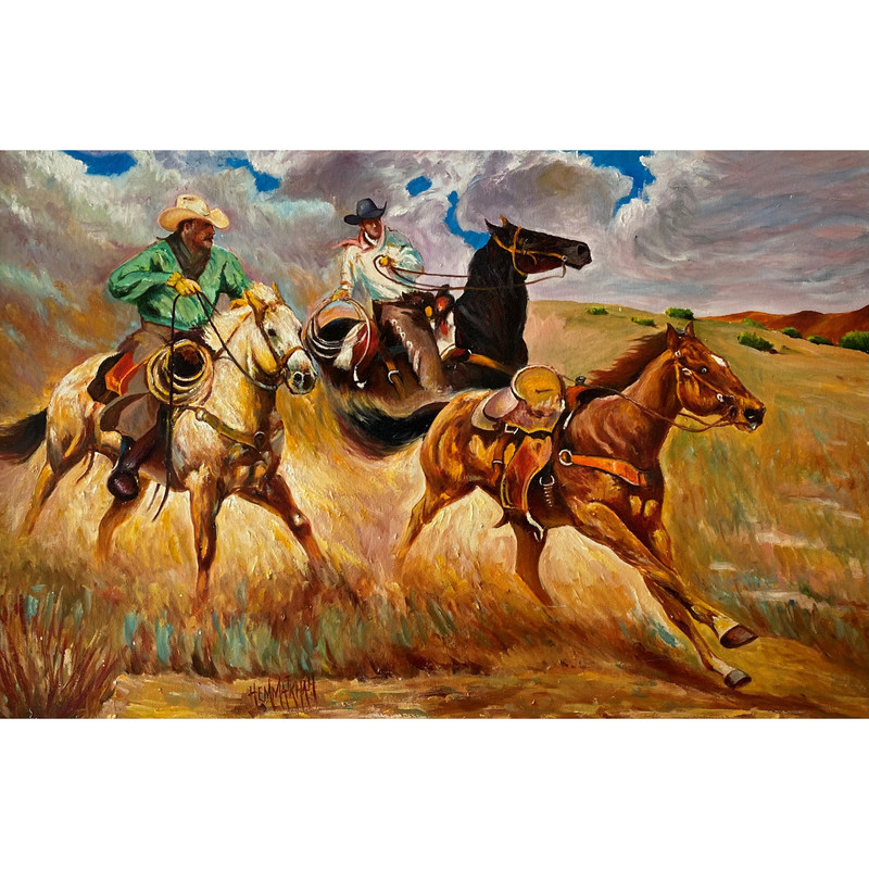 تابلو نقاشی رنگ روغن طرح توسن کد 114