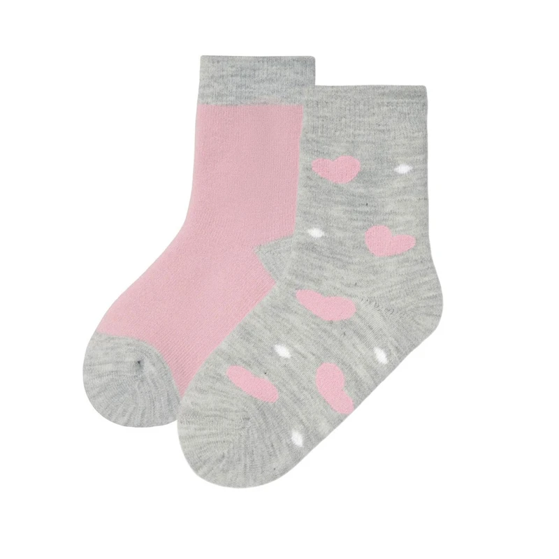 جوراب ساق کوتاه دخترانه پیپرتس مدل 989 مجموعه 2 عددی