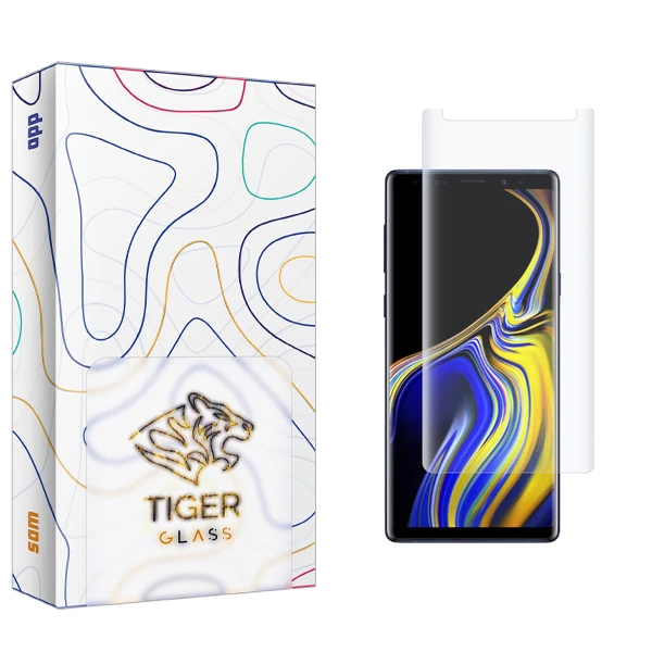 محافظ صفحه نمایش تایگر گلس مدل SAM UV مناسب برای گوشی موبایل سامسونگ Galaxy Note 9
