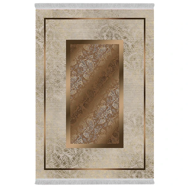 فرش پارچه‌ای دفه مدل فرشینه طرح مدرن کد 1100