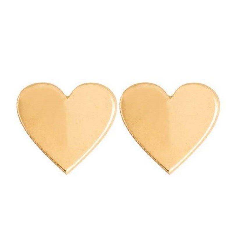 گوشواره طلا 18 عیار زنانه قیراط طرح قلب کد GH3882