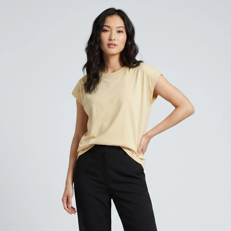 تی شرت آستین کوتاه زنانه اسمارا مدل Sleeveless 02