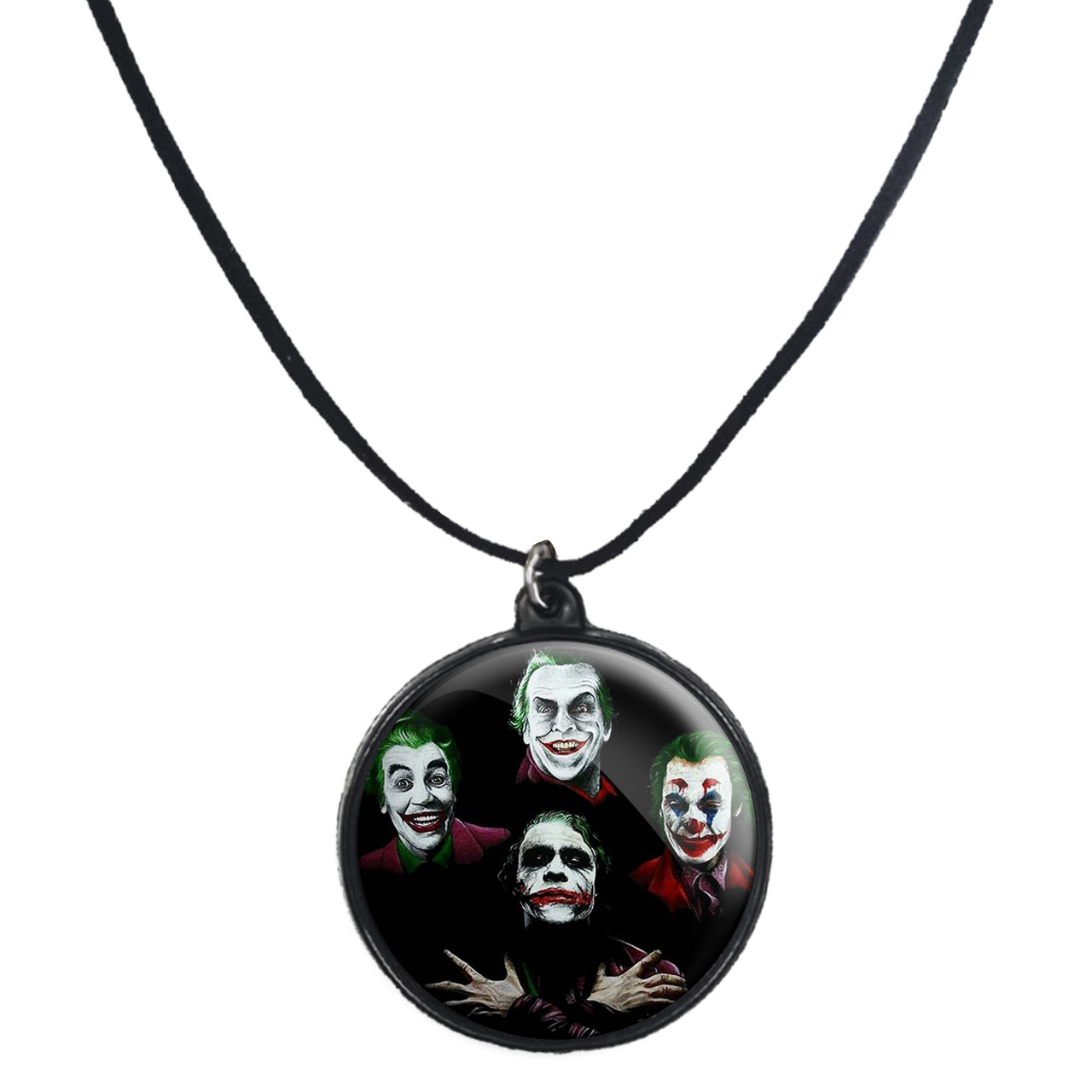 گردنبند پرمانه طرح جوکر کد pmb.6096 مدل دو طرفه