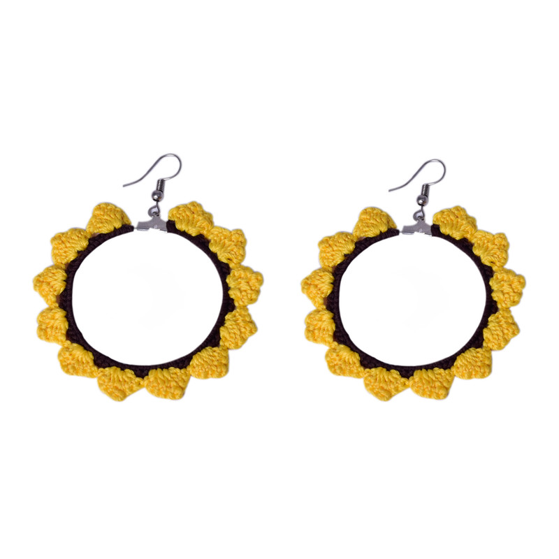 گوشواره دخترانه مدل خورشیدی