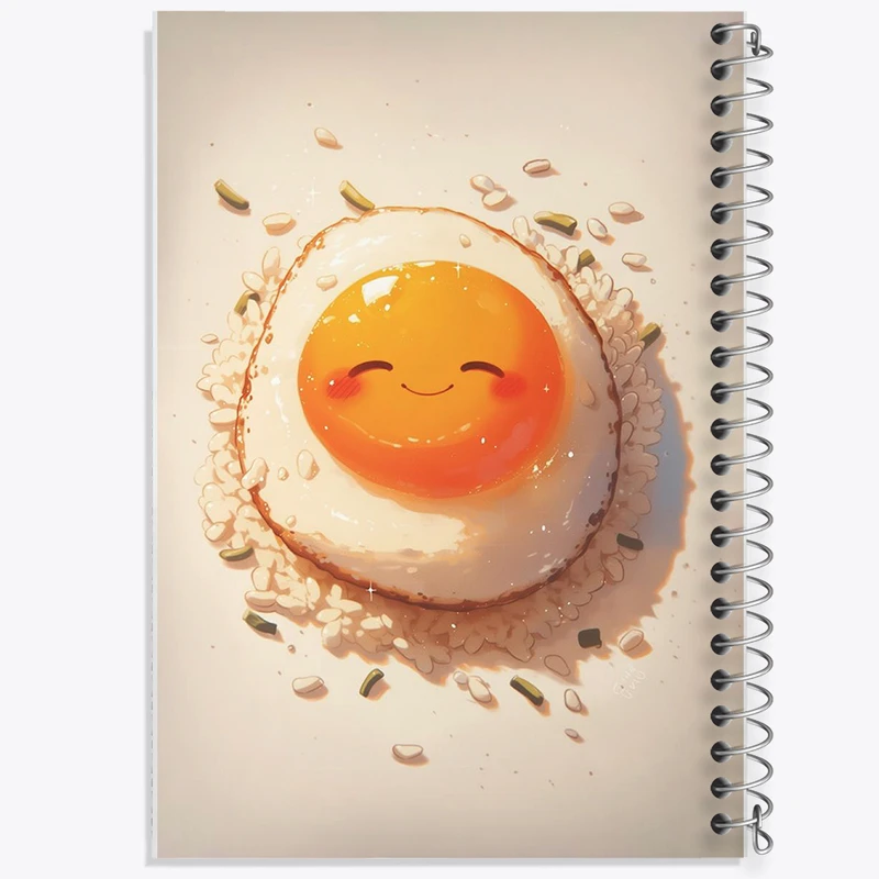 دفتر لیست خرید 50 برگ خندالو طرح تخم مرغ کیوت کد N3818