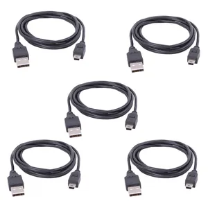  کابل تبدیل USB به  Mini USB مدل Mn طول 0.8 متر بسته 5 عددی