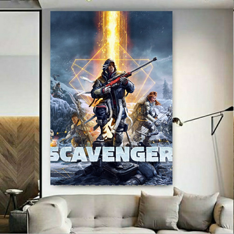 تابلو بوم طرح چرم مخمل گیم SCAVENGERS کد SDM9812