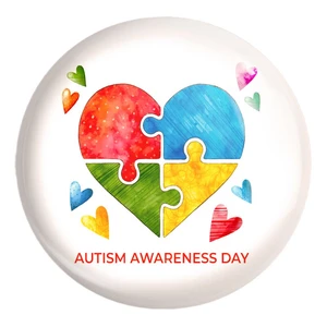 پیکسل خندالو طرح اتیسم Autism کد 26754 مدل بزرگ