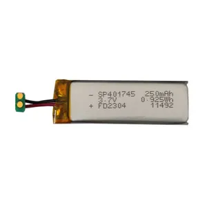 باتری لیتیوم یون مدل  SP401745 ظرفیت 250 میلی آمپر ساعت