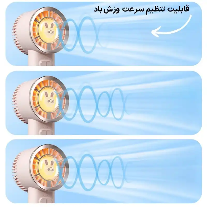 پنکه شارژی مدل پایه دار