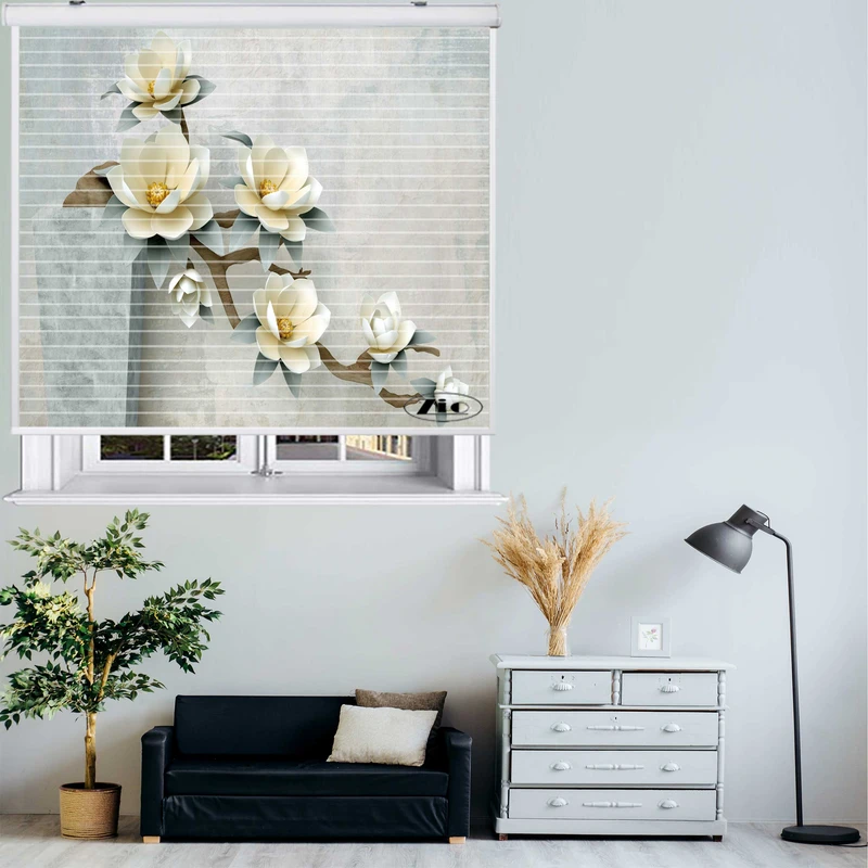 پرده زبرا زیو مدل 3D1067 سایز 150x150 سانتی متر