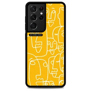 AKAM AMC-WSGS21U-YELLOW-2 Cover For Samsung Galaxy S21 Ultra