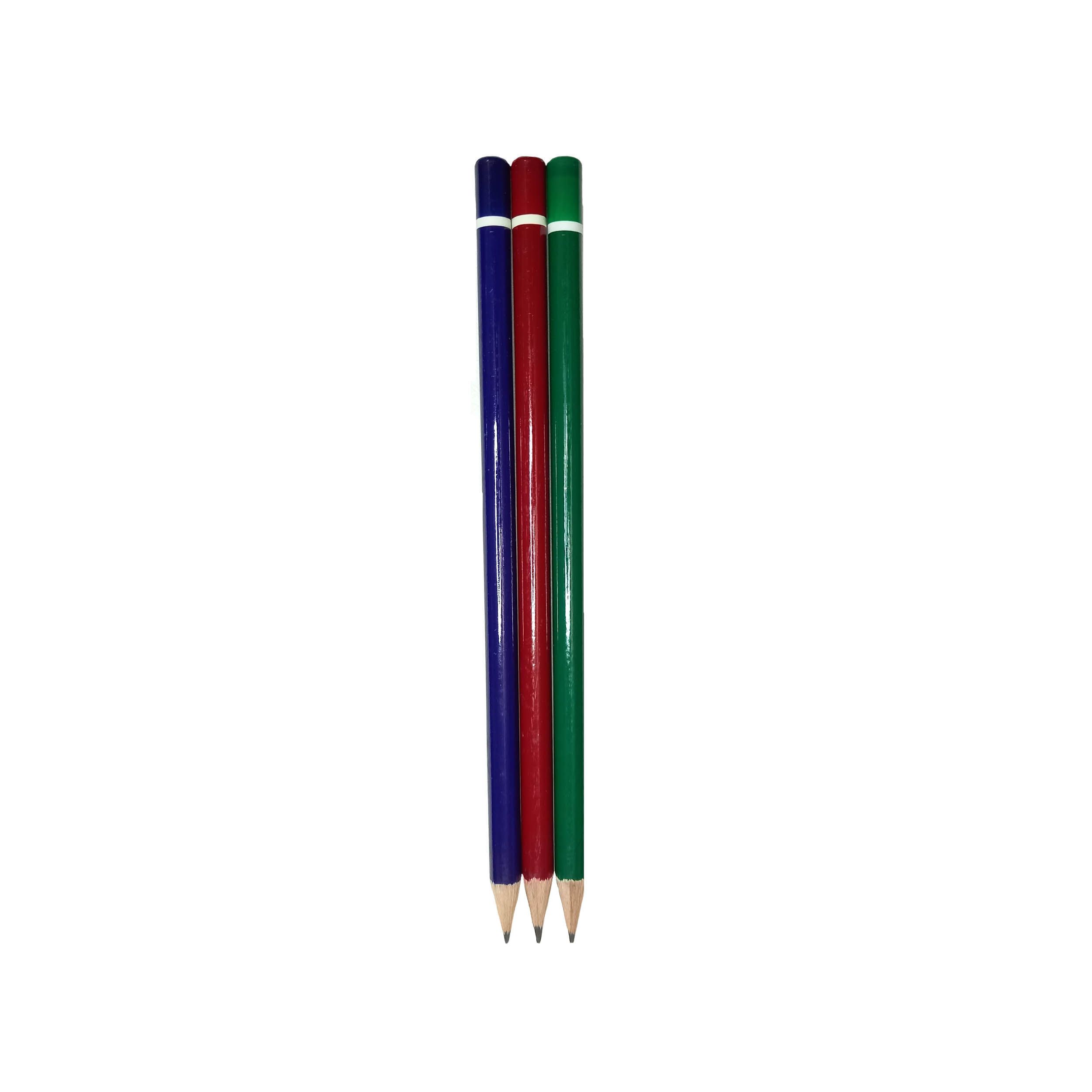مداد مشکی پارسیکار مدل رنگارنگ کد W3 مجموعه 3 عددی