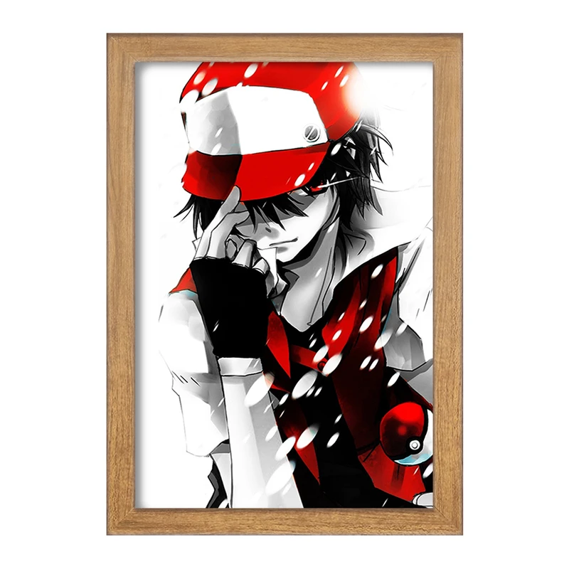 تابلو خندالو مدل ساتوشی انیمه پوکمون  کد 17404