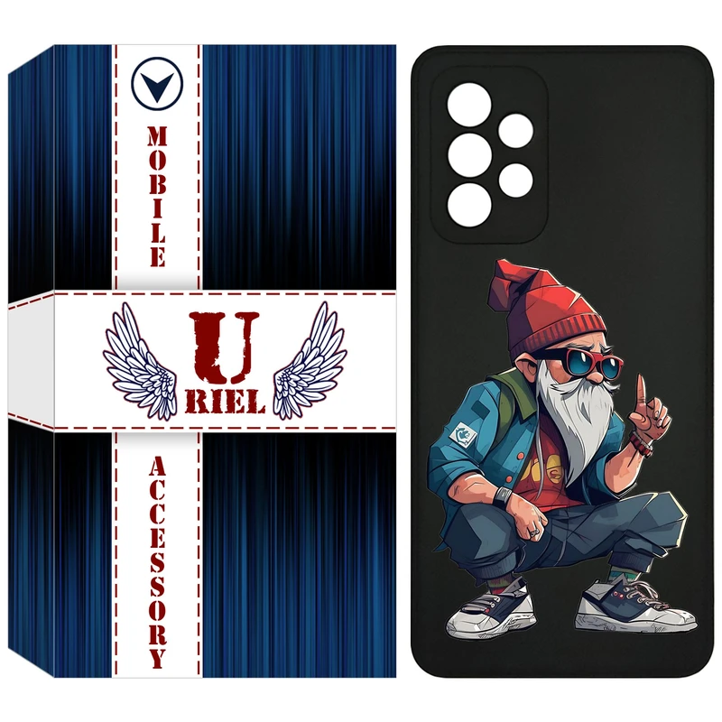 کاور یوریل قاب مدل KSH کد 48 طرح پیرمرد مناسب برای گوشی موبایل سامسونگ Galaxy A72