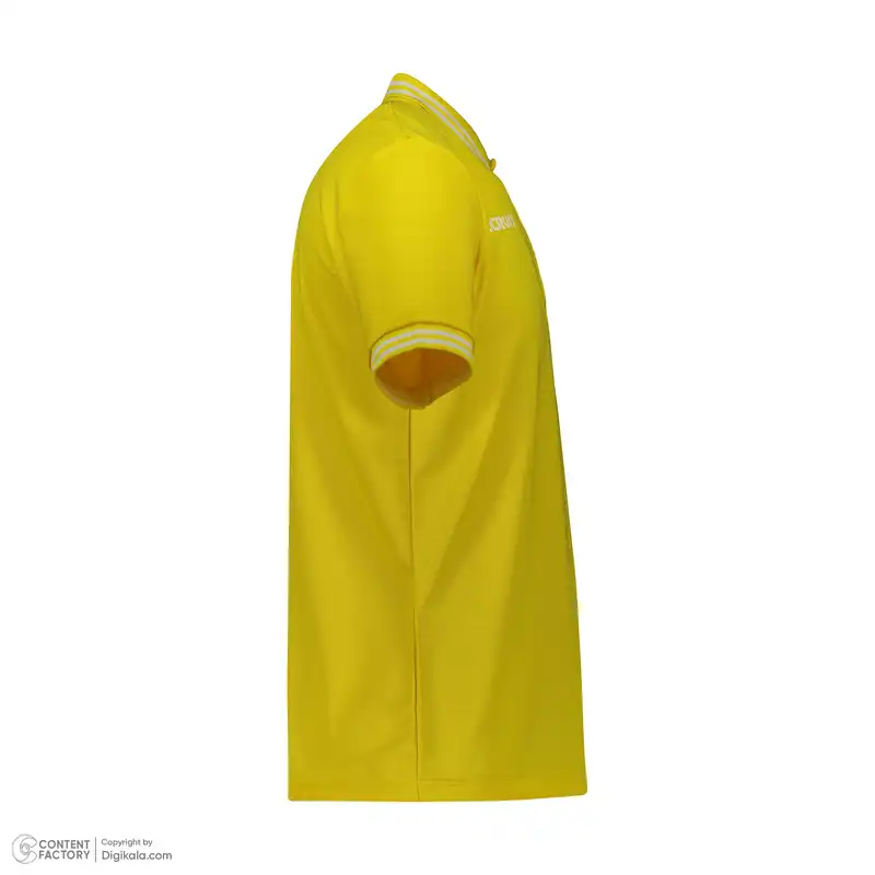 پولوشرت ورزشی مردانه مکرون مدل یوکار رنگ زرد