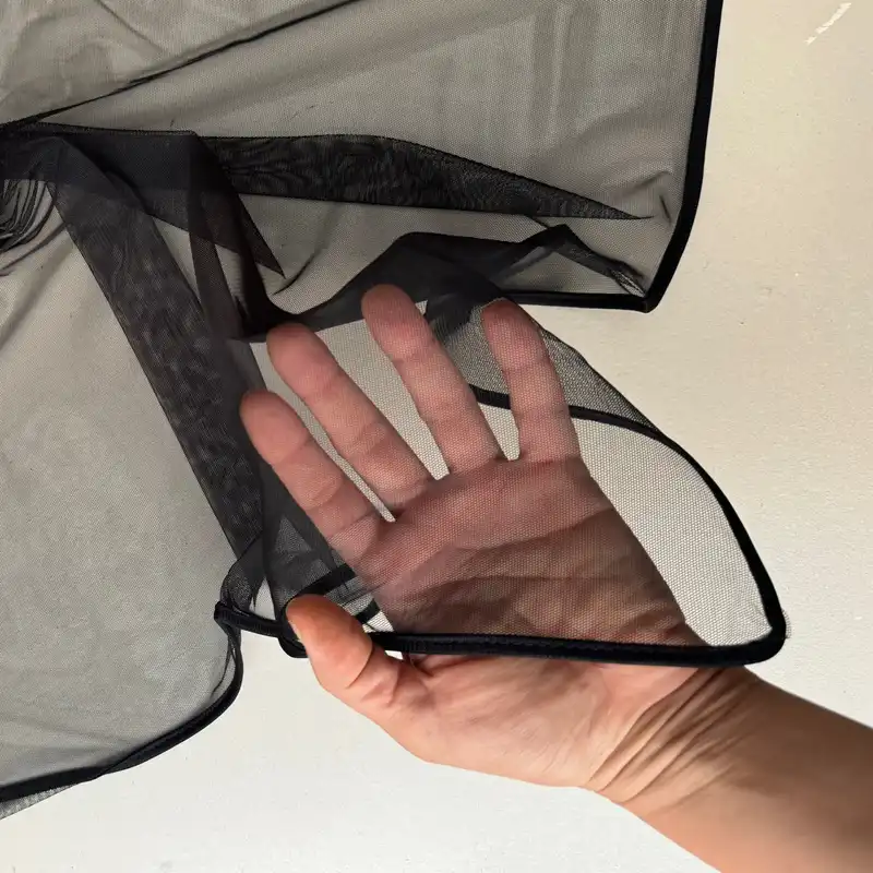 روسری زنانه مدل حریر توری ساده و نازک قواره 70