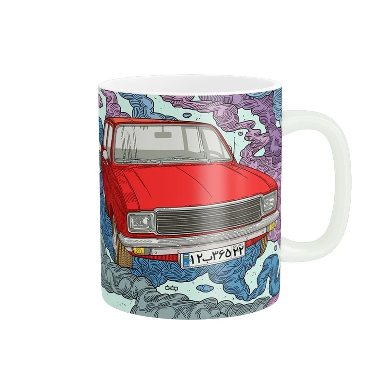 ماگ پاد آفرین مدل فانتزی ماشین پیکان جوانان کد 573