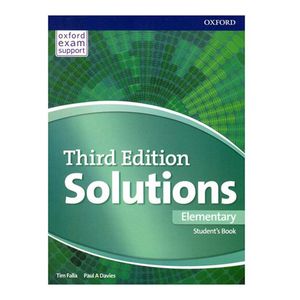 نقد و بررسی کتاب Solutions Elementary Third Edition اثر Tim Falla and Paul A Davies انتشارات اشتیاق نور توسط خریداران