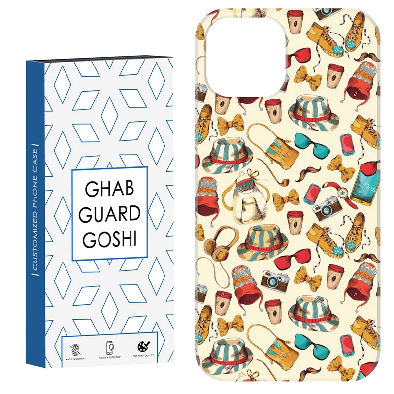 کاور قاب گارد گوشی طرح عینک و کلاه کد Dimo-788 مناسب برای گوشی موبایل اپل  IPHONE 13 / 14   