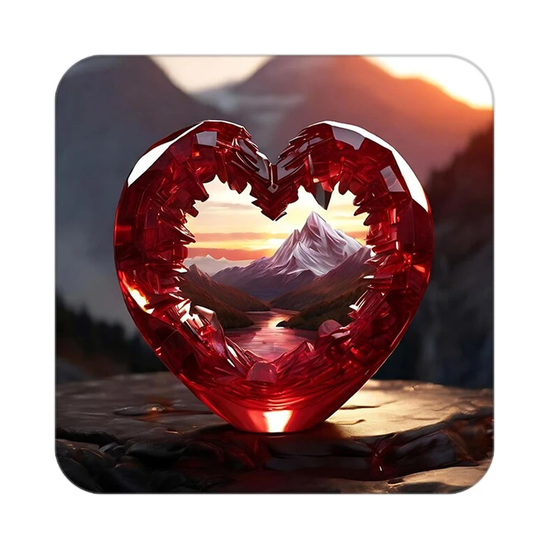 زیر لیوانی کاکتی مدل عاشقانه کد mp11820