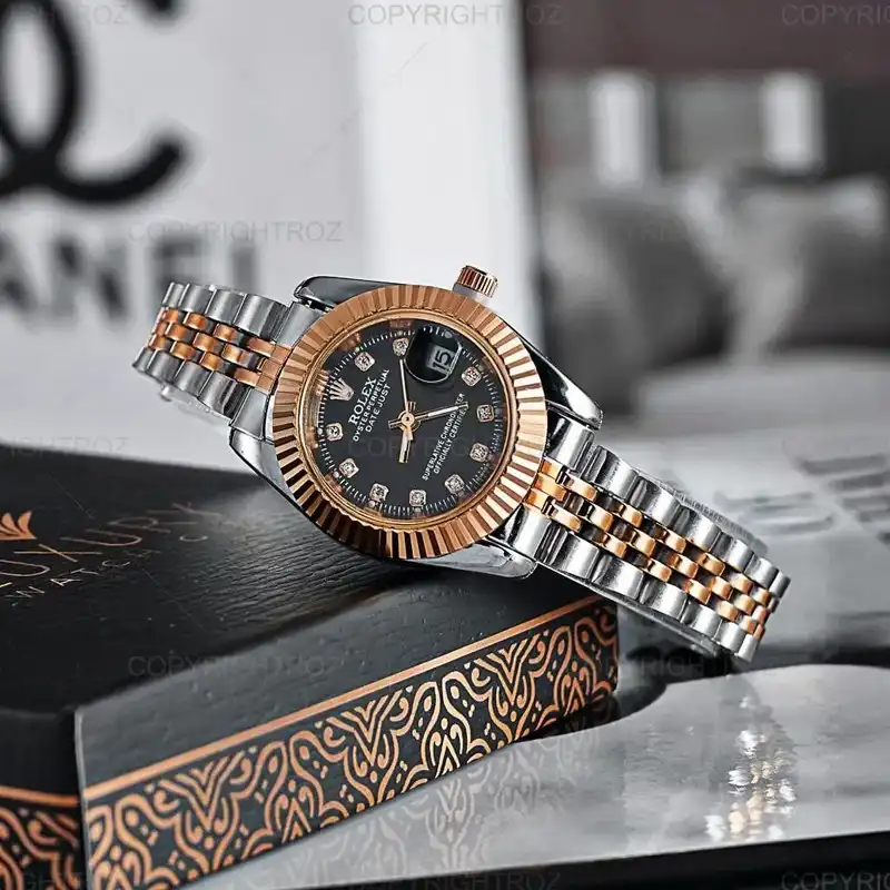 ست ساعت مچی عقربه ای زنانه و مردانه  مدل دیت جاست_08_rz_stl