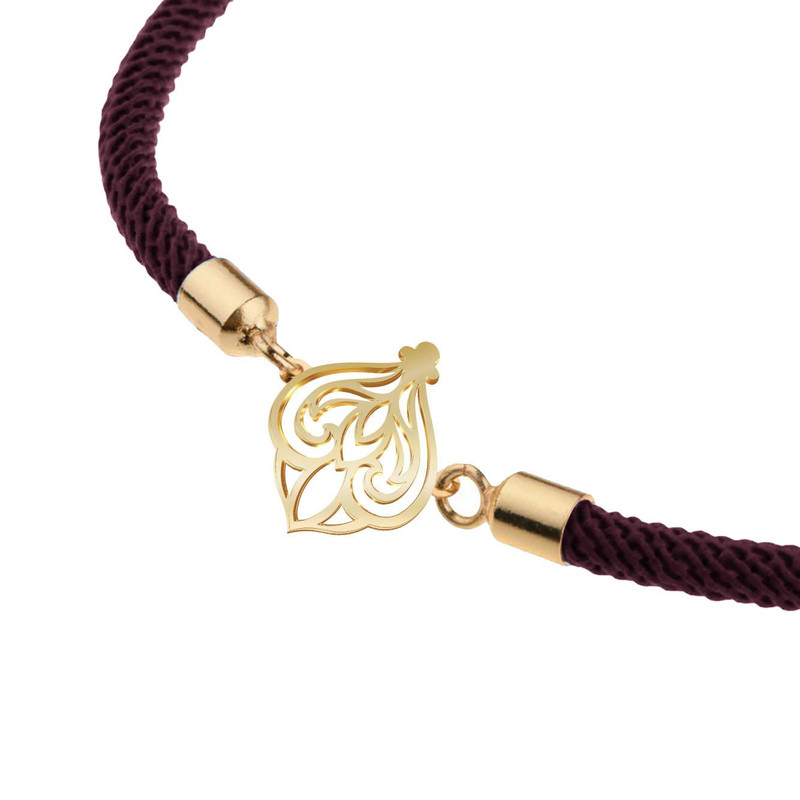 دستبند طلا 18 عیار زنانه مدوپد مدل اسلیمی کد D11-10667