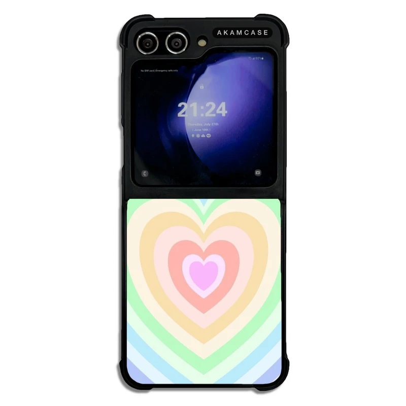 کاور آکام مدل AMCWSGZFLIP5-HEARTS12 مناسب برای گوشی موبایل سامسونگ Galaxy Z Flip 5