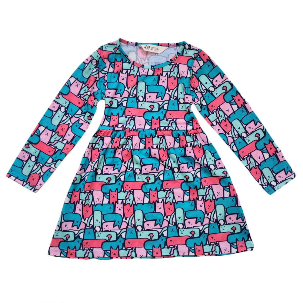 پیراهن دخترانه اچ اند ام مدل 19