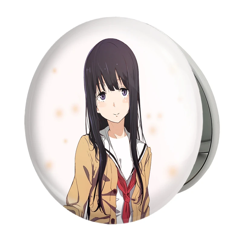 آینه جیبی خندالو طرح نائوکو انیمه سایلنت ویس A Silent Voice مدل تاشو کد 15836 