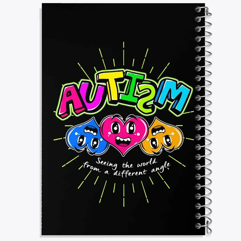 دفتر ژورنال نویسی 50 برگ خندالو مدل نقطه ای طرح اتیسم Autism کد 26753