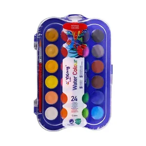 آبرنگ 24 رنگ یالونگ مدل YL23222924 به همراه قلم مو