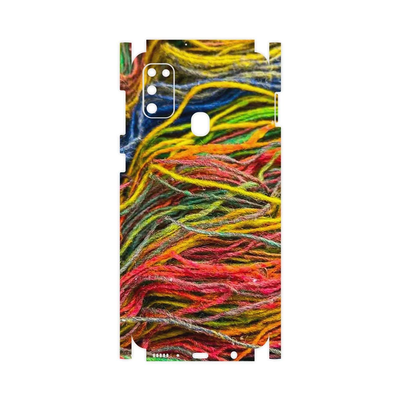 برچسب پوششی ماهوت مدل Fabric Texture 9-FullSkin مناسب برای گوشی موبایل سامسونگ Galaxy M21