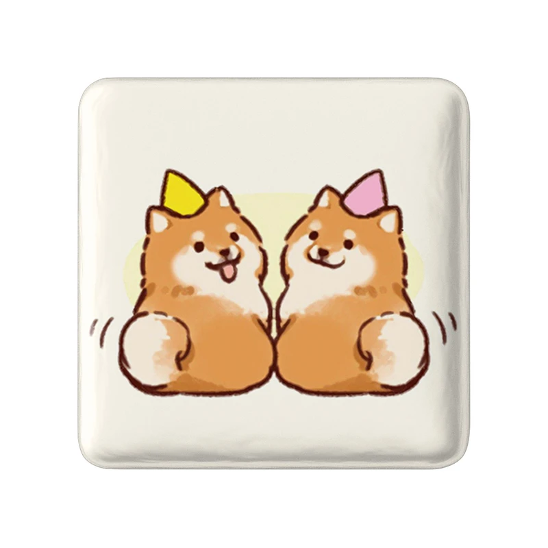 مگنت خندالو طرح سگ حیوانات بامزه  مدل مربعی کد 21075