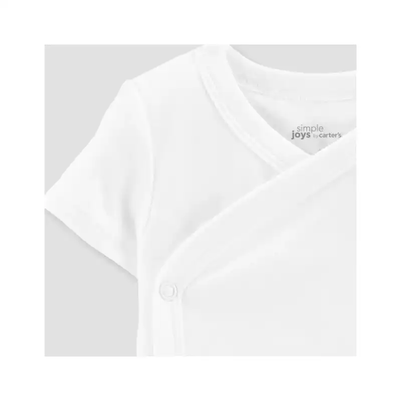 بادی آستین کوتاه نوزادی سیمپل جویز بای کارترز مدل کیمونو