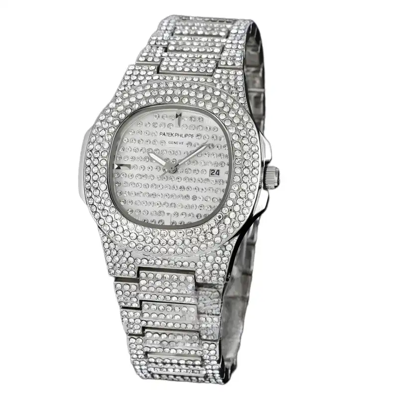 ساعت مچی عقربه ای پتک فیلیپ مدل قفل مخفی نگین دار