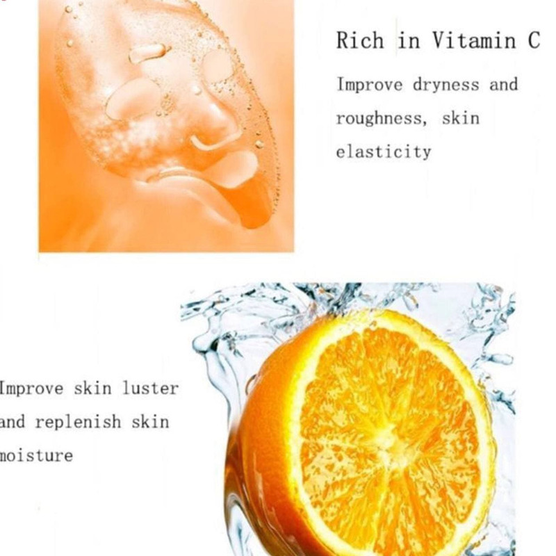 ماسک صورت بایو آکوا مدل ویتامین سی وزن 25 گرم مجموعه 2 عددی