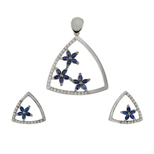 نیم ست نقره زنانه جواهری سون مدل 2336