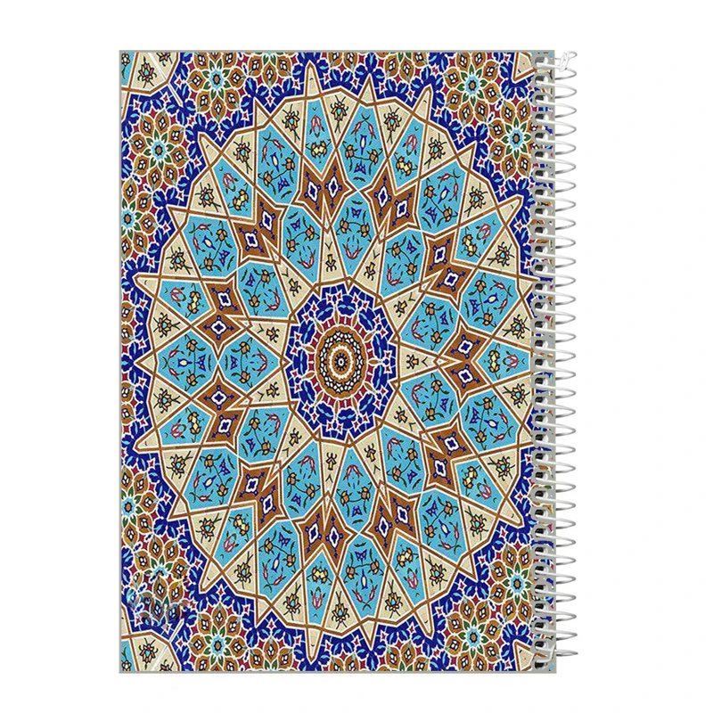 دفتر مشق 50 برگ طرح سنتی اسلیمی کد m519