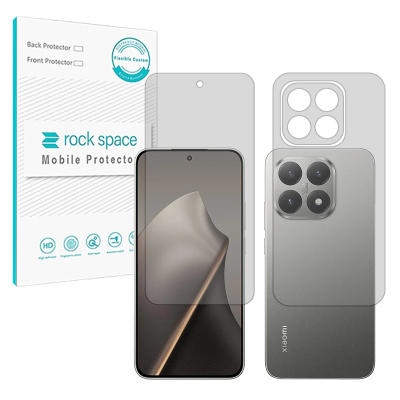 محافظ صفحه نمایش مات راک اسپیس مدل Resistant مناسب برای گوشی موبایل شیائومی 15T به همراه محافظ پشت گوشی موبایل 